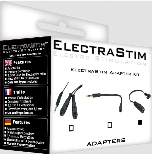 Adapterkabel Electrastim zu 3.5mm Klinkenstecker weiblich Anschluss Elektroden anderer Marken mit Chinchstecker kaufen