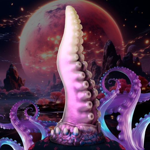 Alien-Dildo m. Saugbasis Astropus Tentacle Silikon