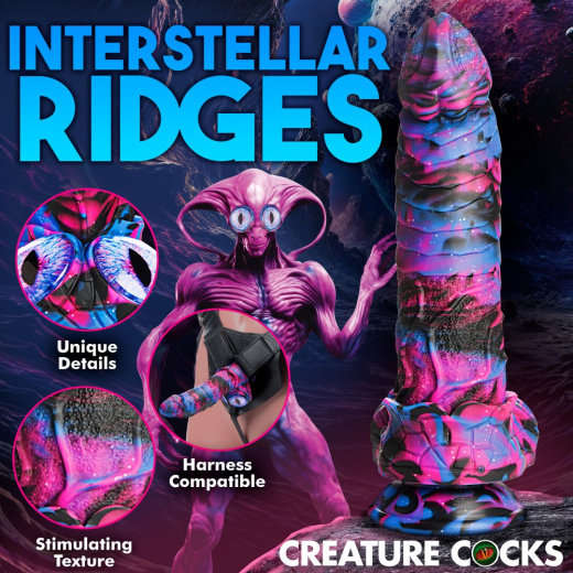 Alien Dildo m. Saugfuss Alienoid Silikon mit Reiztextur & starkem Saugnapf von CREATURE COCCKS kaufen