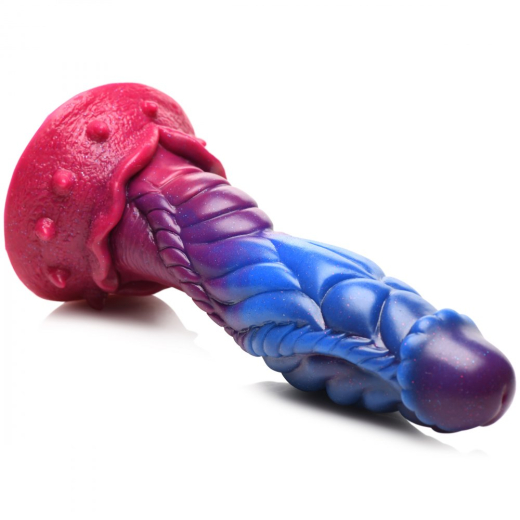 Alien-Dildo m. Saugfuss Intruder Silikon dicker gerippter Schaft mit hartem Kern von CREATURE COCKS günstig kaufen