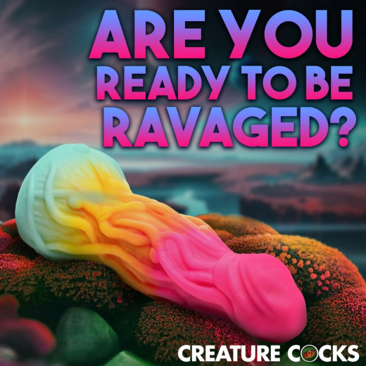 Alien-Dildo m. Saugfuss Shape Shifter Silikon starke seilartige Äderung Fantasie-Dildo von CREATURE COCKS kaufen