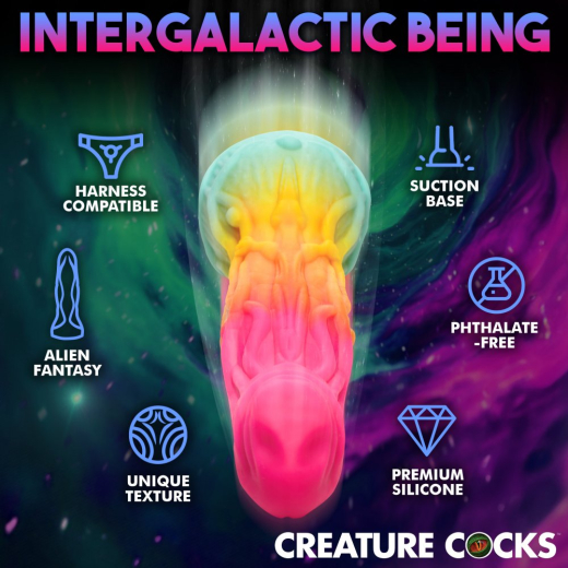 Alien-Dildo m. Saugfuss Shape Shifter Silikon dicker Fantasie-Dildo von CREATURE COCKS günstig kaufen