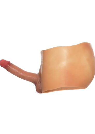 Alter Ego Boxershorts m. Penis Silikon sehr dehnbare Strap-On Pants mit 18cm langem Penis mit Hodensack kaufen