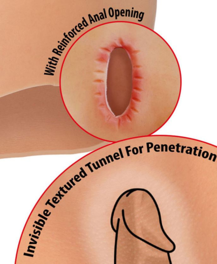 Alter Ego Vagina & Ass Slip Silikon mit fickbarer texturierter Vagina & verstärkter Analöffnung günstig kaufen