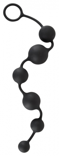 Chaîne de boules anales Black Velvets Anal Beads Silicone