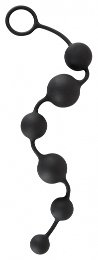 Anal-Kugelkette Black Velvets Anal Beads Silikon