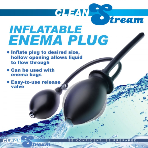 Enema Butt Plug inflatable w. Hose Clean Stream