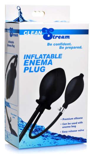 Enema Butt Plug inflatable w. Hose Clean Stream