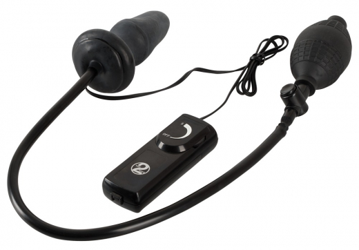 Plug anal gonflable avec vibration Fanny Hills noir