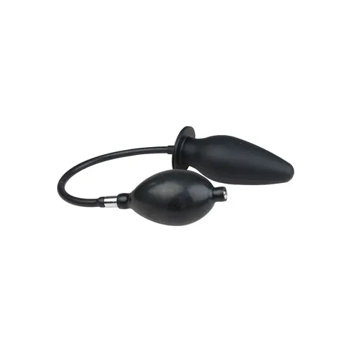 Anal Plug aufblasbar Silikon True Black