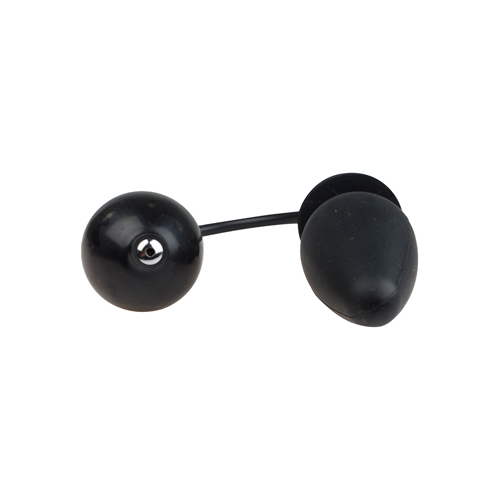 Anal Plug aufblasbar Silikon True Black