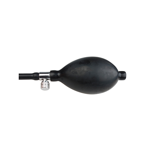 Anal Plug aufblasbar Silikon True Black