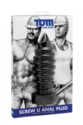 Anal Plug gerippt Silikon Tom-of-Finland Screw-U