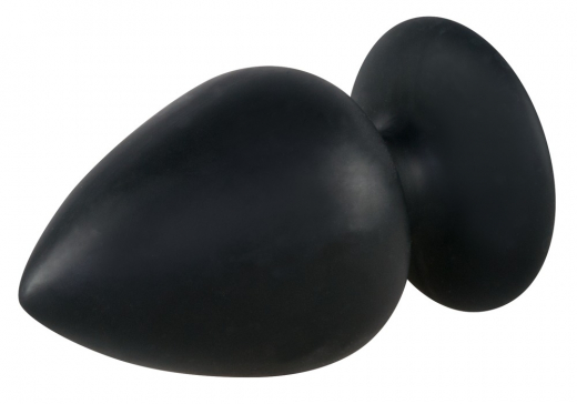 Anal Plug gross m. Saugfuss Black Velvets Extra