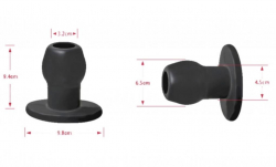 Anal Plug hohl Perfect Fit Tunnel-Plug large schwarz