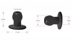 Plug anal creux Perfect Fit Tunnel-Plug medium noir