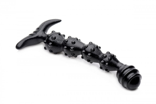 Butt Plug w. Bulbs ribbed & nubbed Manticore PVC