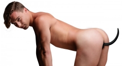 Analplug m. Hundeschwanz Woof XL Silikon