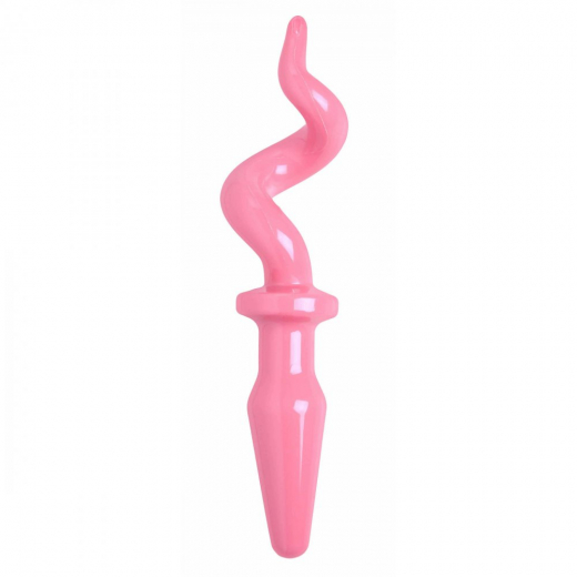 Butt Plug Pig Tail TPE pink