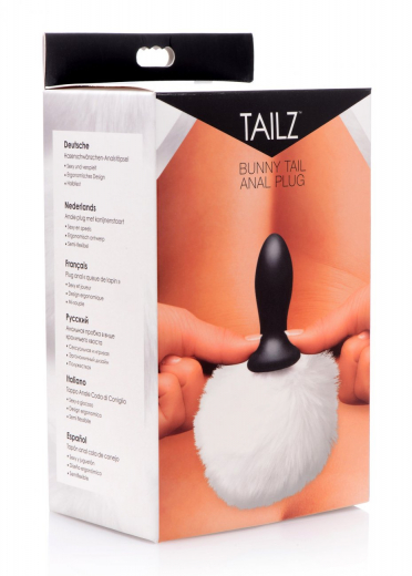 Butt Plug TPE Bunny Tail white