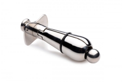 Anal Plug m. Zuggriff Spreizer abschliessbar Edelstahl