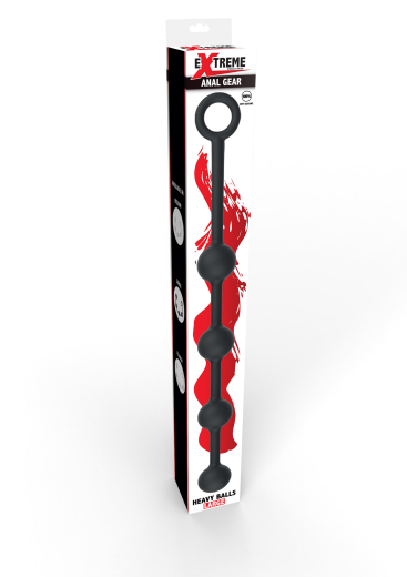 Analkette Anal Balls large Silikon 39cm Länge mit Rückhol-Ring 4cm Kugeldurchmesser von HIDDEN DESIRE günstig kaufen