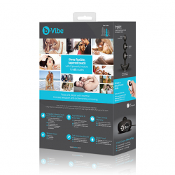 Analkette m. Vibration & Fernsteuerung B-Vibe Triplet schwarz