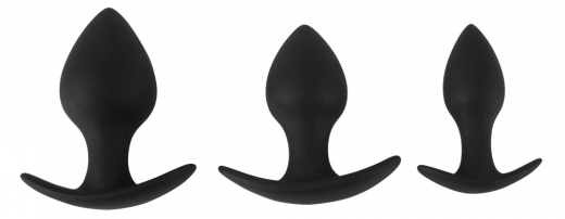 Analplug 3er-Set Black Velvets Anal Trainer Silikon
