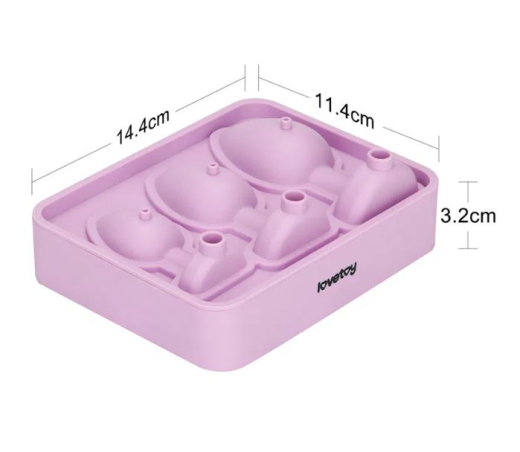 Butt Plugs Ice Cube Tray Silicone produce 3 different sized Anal-Plugs flexible reusable Tray by LOVETOY buy cheap
