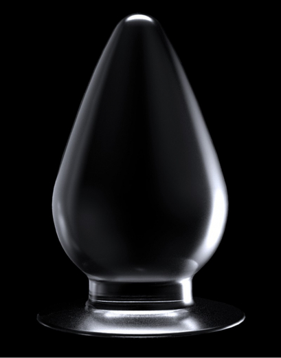 Butt Plug large transparent 4.5-Inch TPE