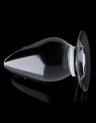 Butt Plug large transparent 4.5-Inch TPE
