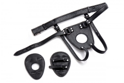 Analplug Harness Ass Holster abschliessbar Kunstleder