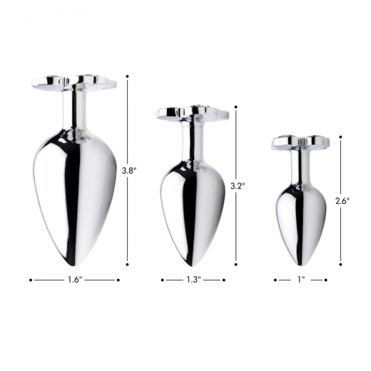 Analplug Kleeblatt Aluminium medium