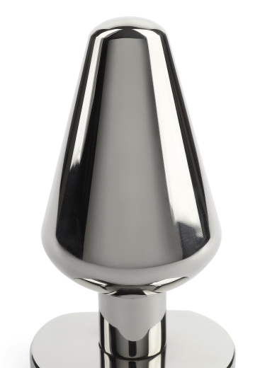 Plug anal conique 7.8x3.8cm acier inoxydable 370g poids avec pied plat de MR STEEL acheter à bas prix