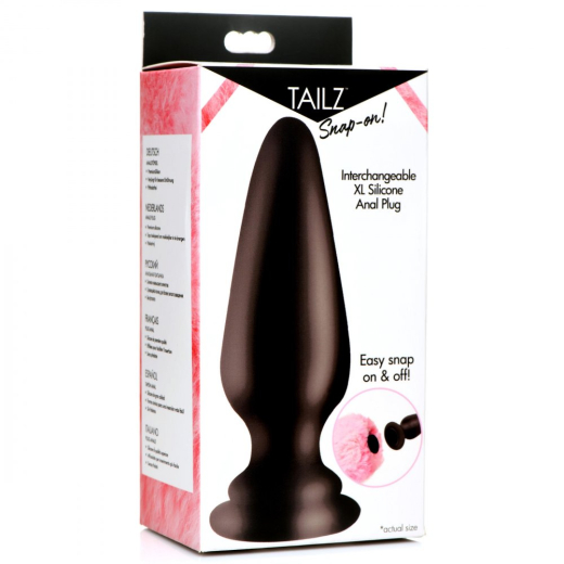 Plug anal avec raccord à encliqueter TAILZ X-large System-Plug en silicone pour jeux de rôles & toutes les bites danimaux de TAILZ à bas prix