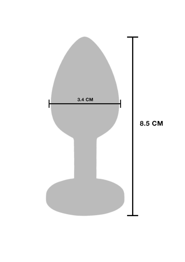 Analplug m. Vibration aufladbar Glider medium Edelstahl