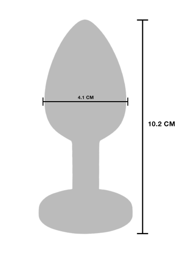 Analplug m. Vibration aufladbar Glider large Edelstahl
