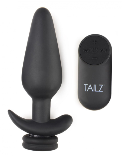 Plug anal avec vibration & connexion encliquetable TAILZ 10X Remote small