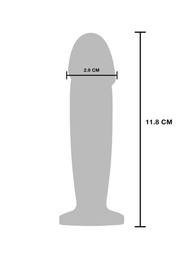 Analplug in Pensiform m. Vibration Intruder Edelstahl