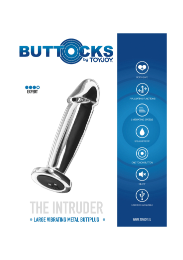 Analplug in Pensiform m. Vibration Intruder Edelstahl
