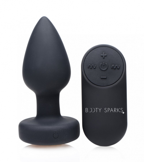 Plug anal avec vibration & LED rechargeable silicone medium