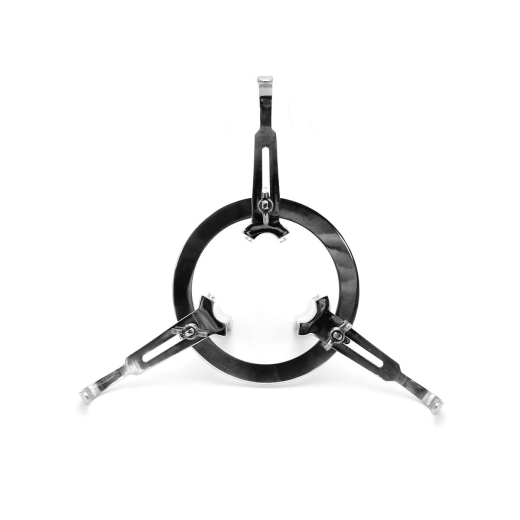 Analspreizer Deluxe Edelstahl ringförmig mit 3 Löffeln & Flügelmuttern zur Fixierung der Spreizweite von KIOTOS STEEL kaufen