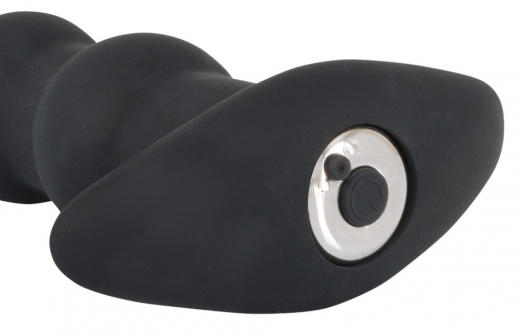 Analvibrator Analkette aufladbar Black Velvets Silikon
