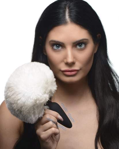 Analvibrator m. Fernbedienung & austauschb. Bunny weiss large