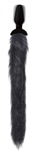 Analvibrator m. Fernbedienung Fuchsschwanz grau