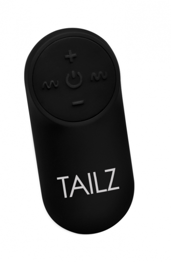 Analvibrator m. Fernbedienung Fuchsschwanz small weiss