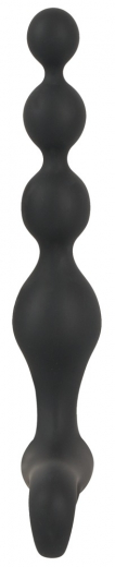 Anal Vibrator rechargeable Anal-Beads Black Velvets Silicone