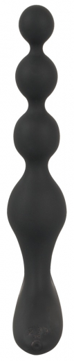 Anal Vibrator rechargeable Anal-Beads Black Velvets Silicone