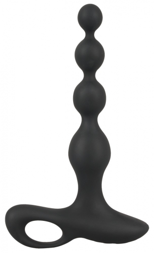 Anal Vibrator rechargeable Anal-Beads Black Velvets Silicone
