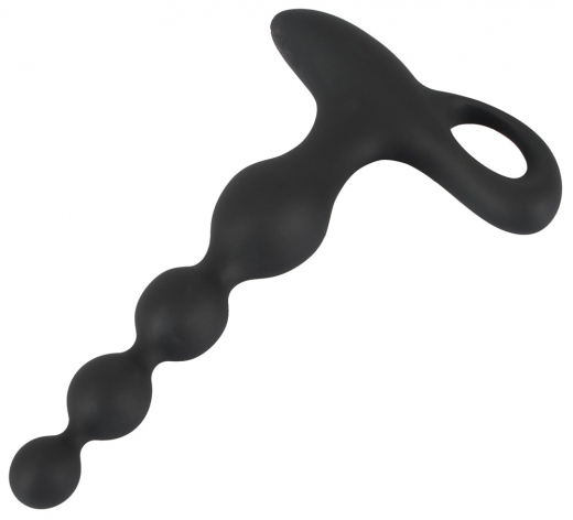 Anal Vibrator rechargeable Anal-Beads Black Velvets Silicone